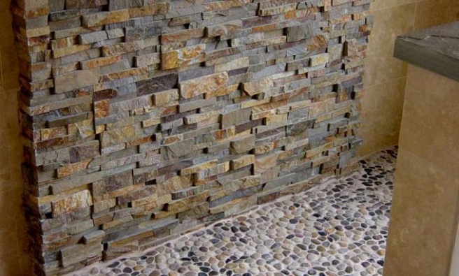 Bathroom Stone Cladding Norstone Uk Experts - Stacked Stone Feature Wall Bathroom