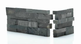 Charcoal Stacked Stone Sample